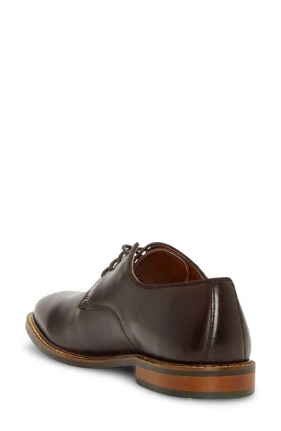 Vince Camuto Lyre Leather Derby In Mocha