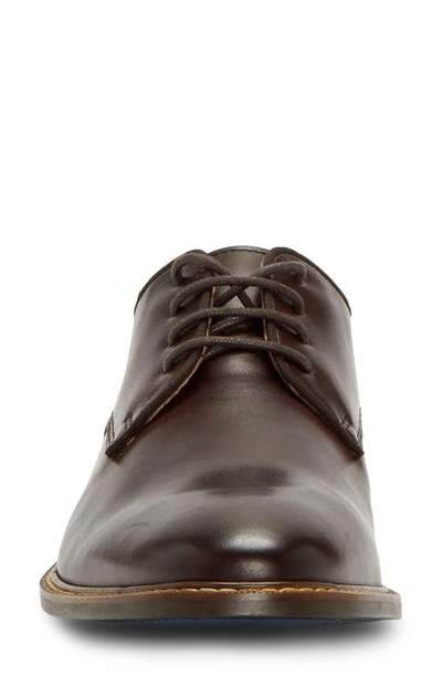 Vince Camuto Lyre Leather Derby In Mocha