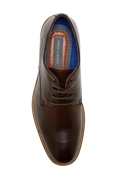 Vince Camuto Lyre Leather Derby In Mocha