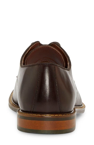 Vince Camuto Lyre Leather Derby In Mocha