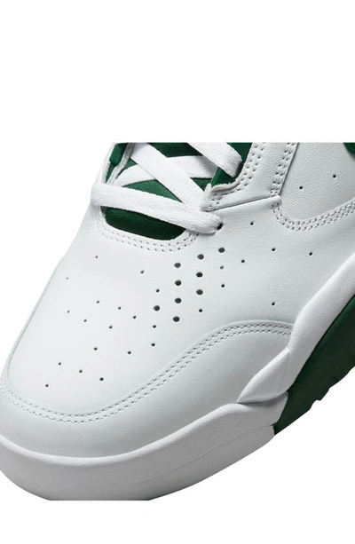 Shop Nike Air Flight Lite Mid Basketball Sneaker In White/ Gorge Green