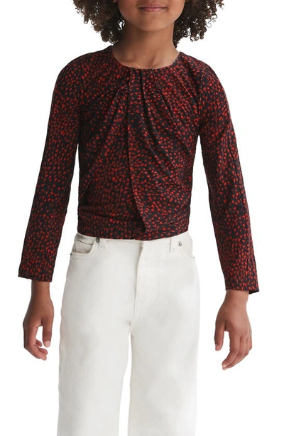 Reiss Black And Red In Black Print