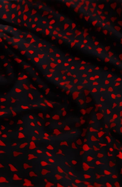 Reiss Black And Red In Black Print