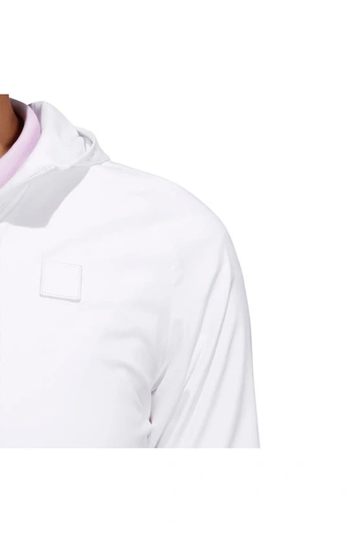 Shop Adidas Golf Go-to Wind.rdy Hooded Pullover In White