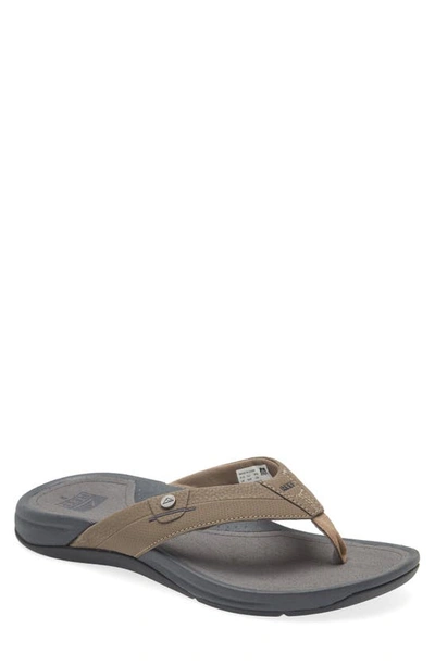 Shop Reef Pacific Flip Flop In Sand And Slate