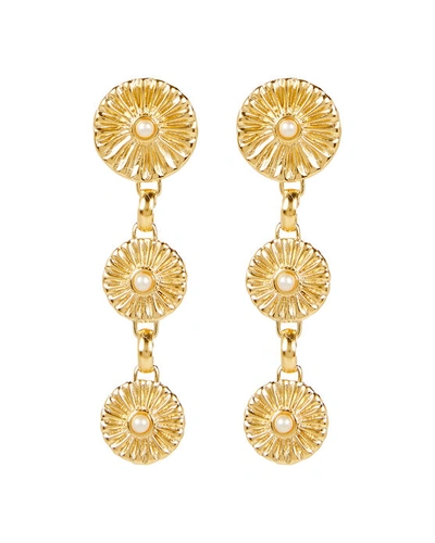 Shop Brinker & Eliza Frankie Gold-plated Pearl Drop Earrings