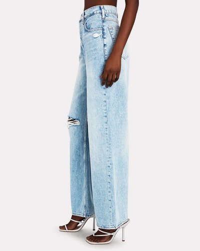 Shop Frame Le High Wide-leg Jeans In Bilson Rips