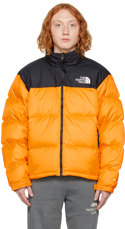 The North Face Orange 1996 Retro Nuptse Down Jacket | ModeSens