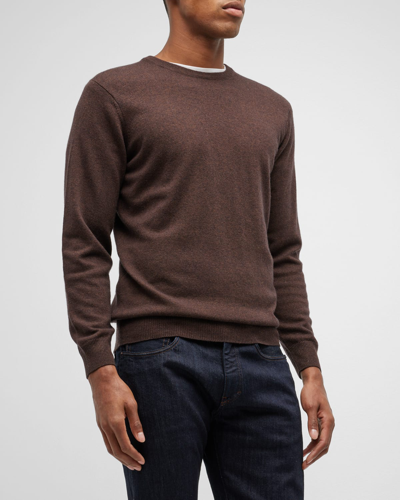 Shop Rodd & Gunn Men's Queenstown Optim Wool-cashmere Sweater In Chocolate