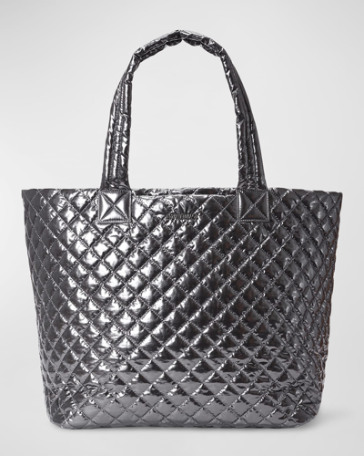 Shop Mz Wallace Large Metro Deluxe Recycled Tote Bag In Dark Grey