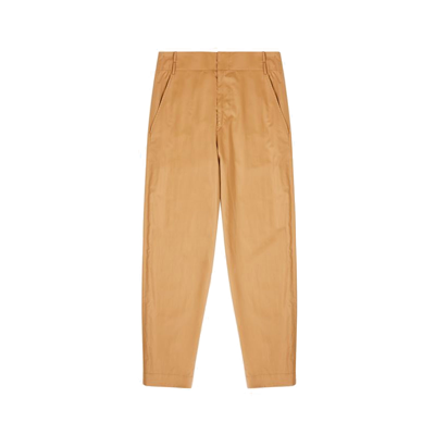 Shop Isabel Marant Etoil Nestoe Cotton Pants In Brown