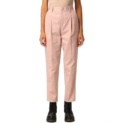 Shop Valentino High Waist Trousers In Pink