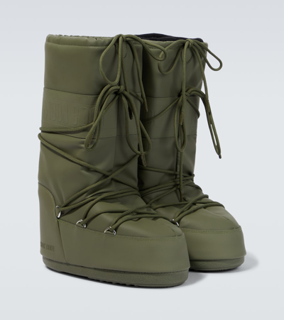 Shop Moon Boot Icon Rubber Boots In Khaki