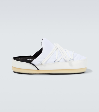 Shop Moon Boot Icon Nylon Slides In White