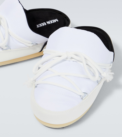 Shop Moon Boot Icon Nylon Slides In White