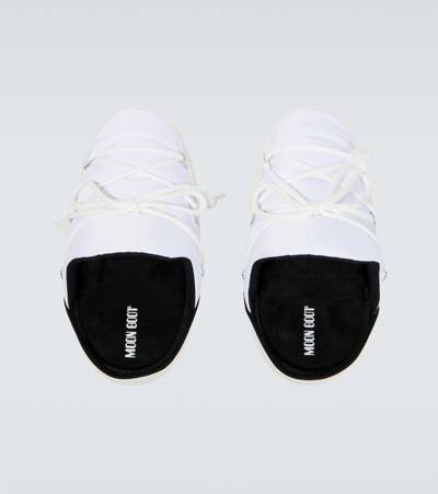 Shop Moon Boot Icon Nylon Slides In White