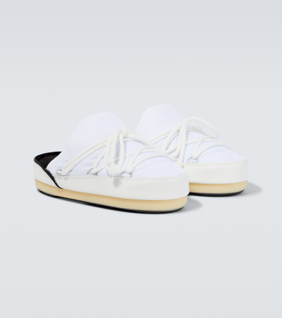 Moon Boot Slippers Icon Aus Nylon In White