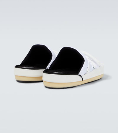 Shop Moon Boot Icon Nylon Slides In White