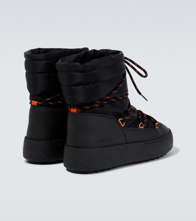 Shop Moon Boot Mtrack Tube Nylon Boots In Black/orange