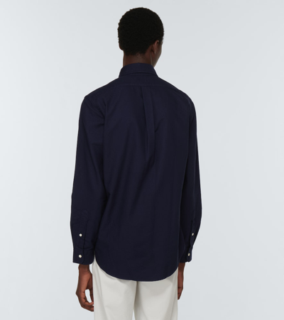Polo Ralph Lauren Long-sleeved Sport Shirt In Rl Navy