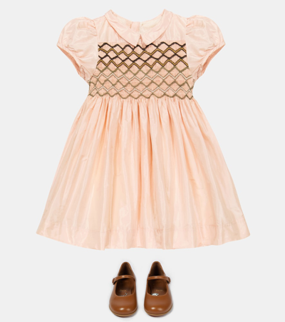 Christian Louboutin Melodie Leather Ballet Flats In Nude 5
