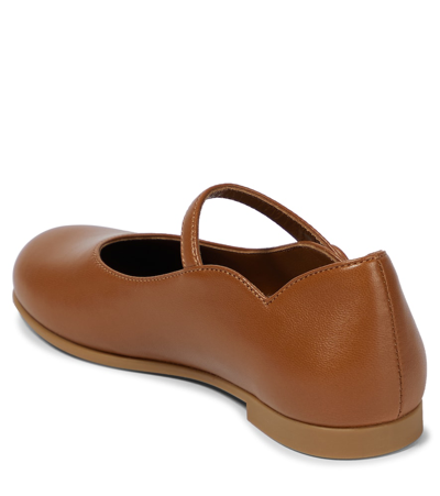 Christian Louboutin Melodie Leather Ballet Flats In Nude 5