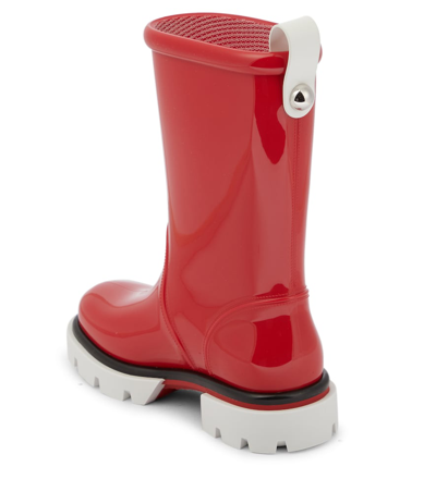 Shop Christian Louboutin Toy Pluie Rubber Boots In Loubi