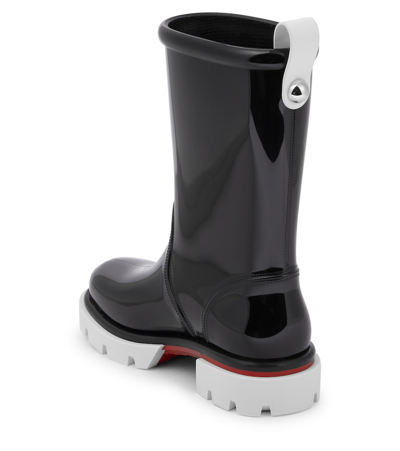Christian Louboutin Toy Pluie Rubber Boots In Black