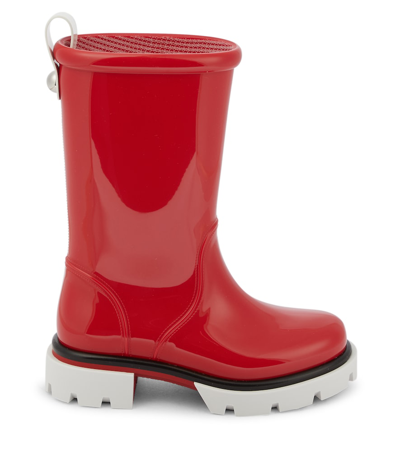 Shop Christian Louboutin Toy Pluie Rubber Boots In Loubi