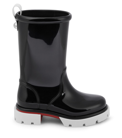 Christian Louboutin Toy Pluie Rubber Boots In Black