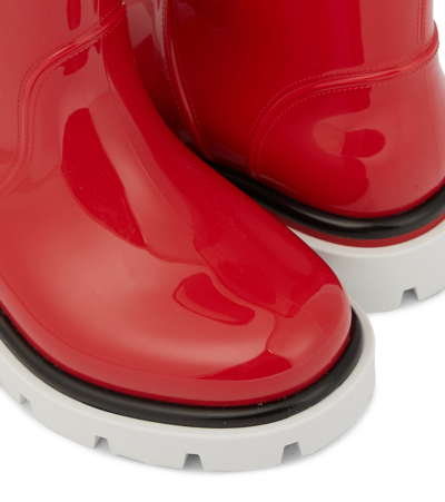 Shop Christian Louboutin Toy Pluie Rubber Boots In Loubi