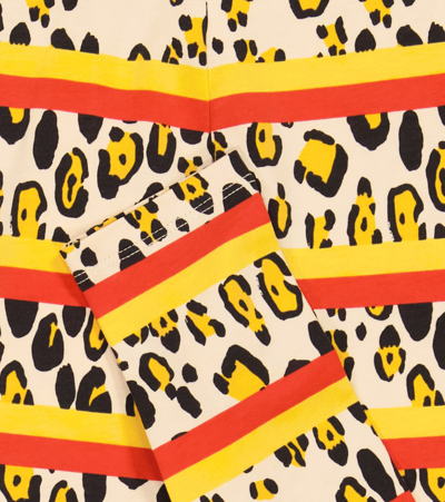 Mini Rodini Printed Cotton Leggings In Multi