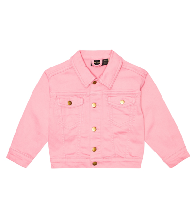 Mini Rodini Pink Jacket For Girl With Nessie In Pink