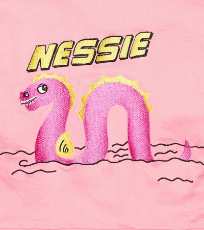 Mini Rodini Pink Jacket For Girl With Nessie In Pink