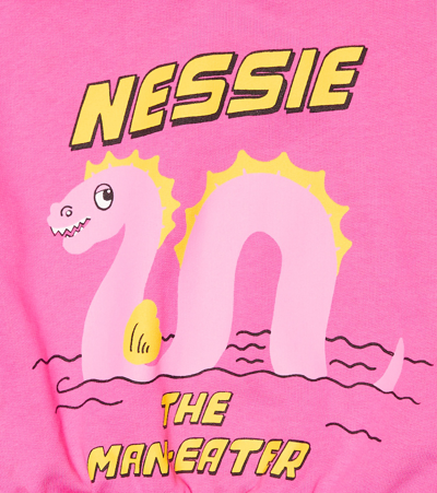 Mini Rodini Printed Cotton Jersey Sweater In Pink