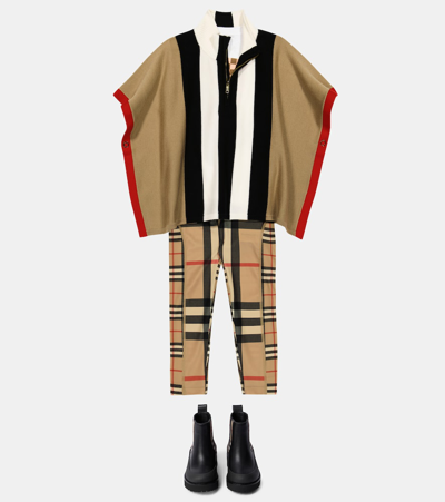 Burberry Vintage Check-pattern Leggings In Archive Beige Ip Chk