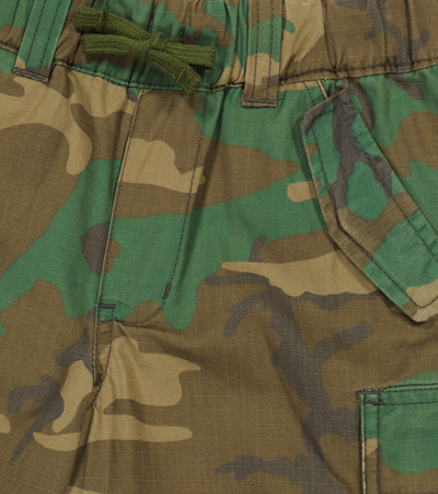 Shop Polo Ralph Lauren Camouflage Cotton Cargo Shorts In Iconic Camo