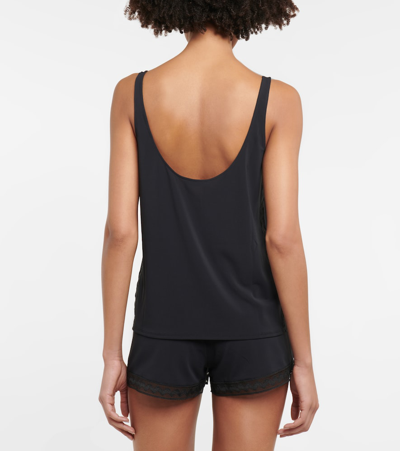 Eres Julie Lace-trimmed Top In Noir