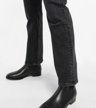 Shop Agolde High-rise Bootcut Jeans In Technique