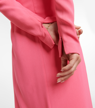 Stella Mccartney Crêpe Gown In Bubble Gum