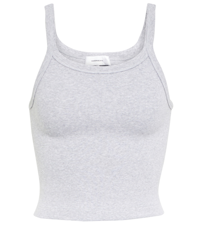 Shop Wardrobe.nyc X Hailey Bieber Cotton-blend Tank Top In Grey