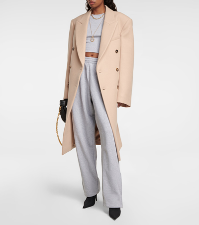 Wardrobe.nyc Beige Hailey Bieber Edition Double-breasted Coat In Beige