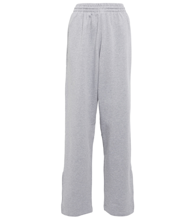 Shop Wardrobe.nyc Wardrobe. Nyc X Hailey Bieber Wide-leg Cotton Sweatpants In Grey