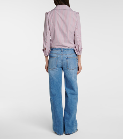 The Row Eglitta Mid-rise Wide-leg Jeans In White