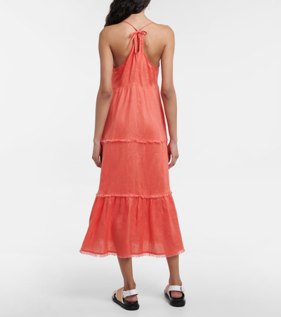 Shop Heidi Klein Moroccan Sands Linen Maxi Dress