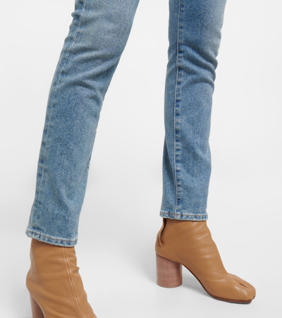 Shop Citizens Of Humanity Skyla Mid-rise Slim Jeans In Watersign