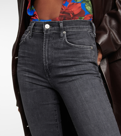Citizen Of Humanity Lilah High Rise Bootcut Jeans In Caviar