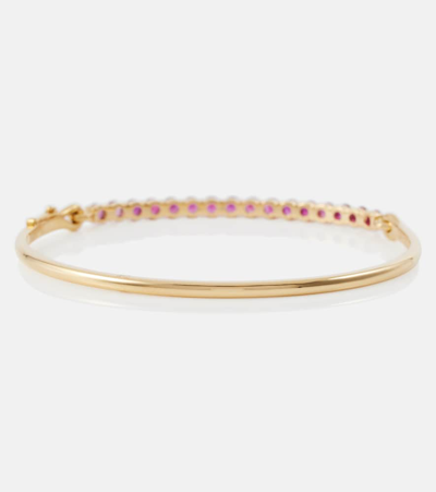 Shop Melissa Kaye Lenox 18kt Gold Bracelet With Sapphires In Yg