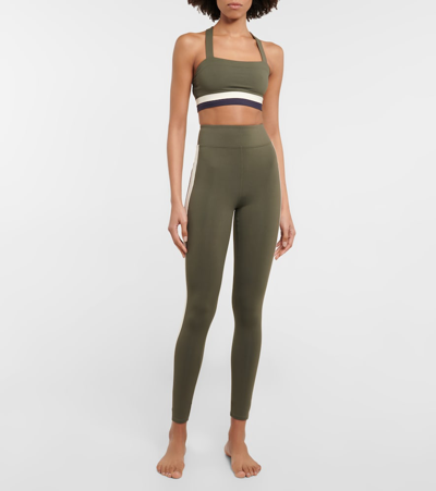 Eres Arjuna Jersey Sports Top In Olive Noire Percale Bdm