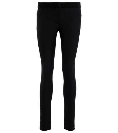 Shop Veronica Beard Scuba Nylon-blend Leggings In Black